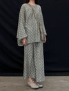 Mutedance 25 Spring/Summer Silk Checkered Cardigan MD-MD25SS136-GREY